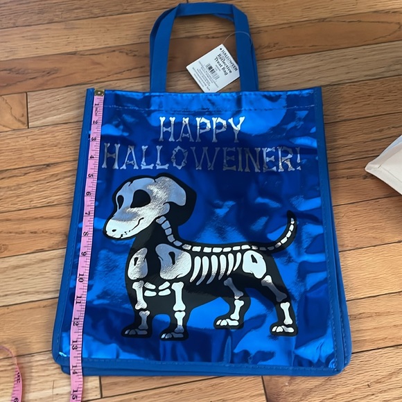 Dachshund skeleton Halloween reusable bag new - Picture 3 of 4
